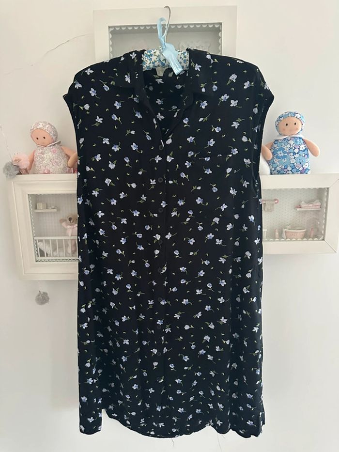 Robe chemise fleurie