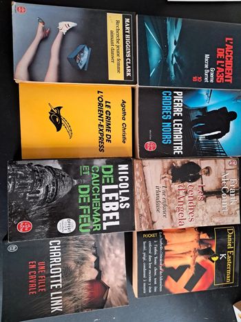 Lot de 8 thrillers