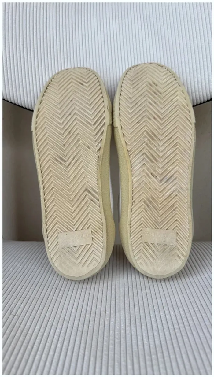 Baskets Saint Laurent blanches 38 bon état - photo numéro 7