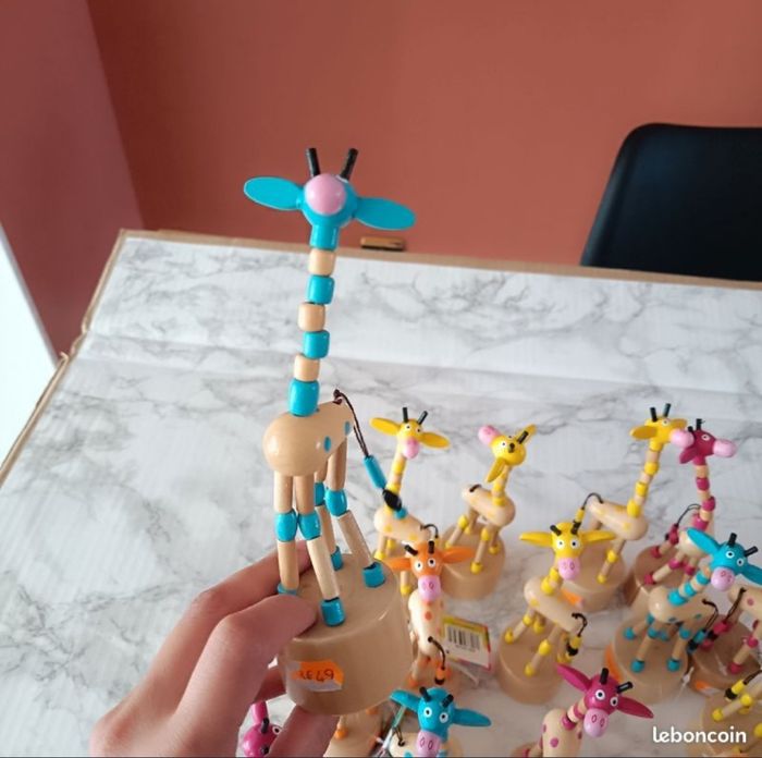 Jouet Girafe en bois - photo numéro 4