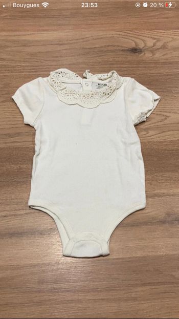 Body dentelle kiabi 12 mois