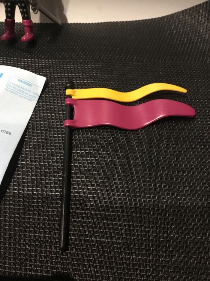 Playmobil figurine chevalier du taureau avec bannière 4436 moyen âge pièces détachées - photo numéro 2