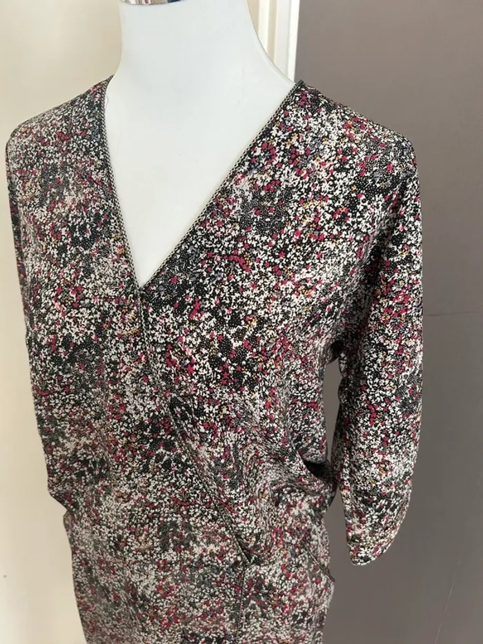La petite française robe courte imprimée, florale, taille 36 - photo numéro 2