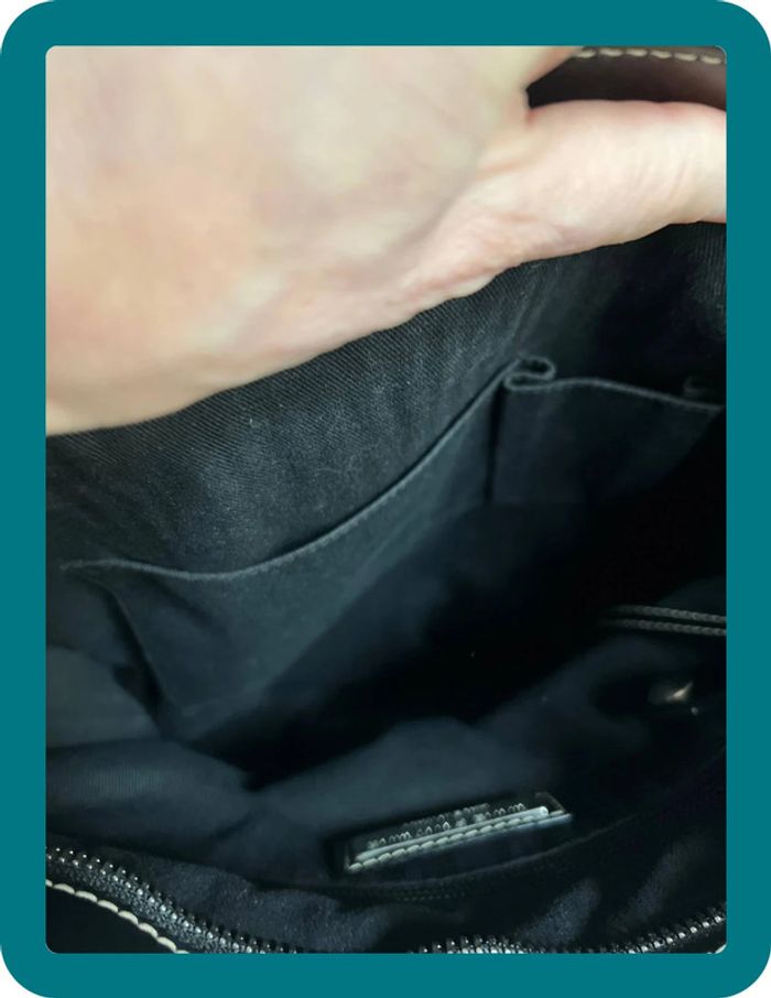 Sac à main cabas paille et cuir vintage - Anne Fontaine - photo numéro 14