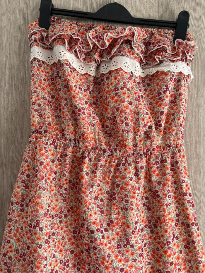 Jolie robe esprit bohème fleurie sans manche - Promod - T38 - photo numéro 2