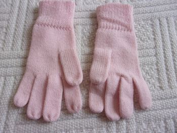 gants roses taille unique