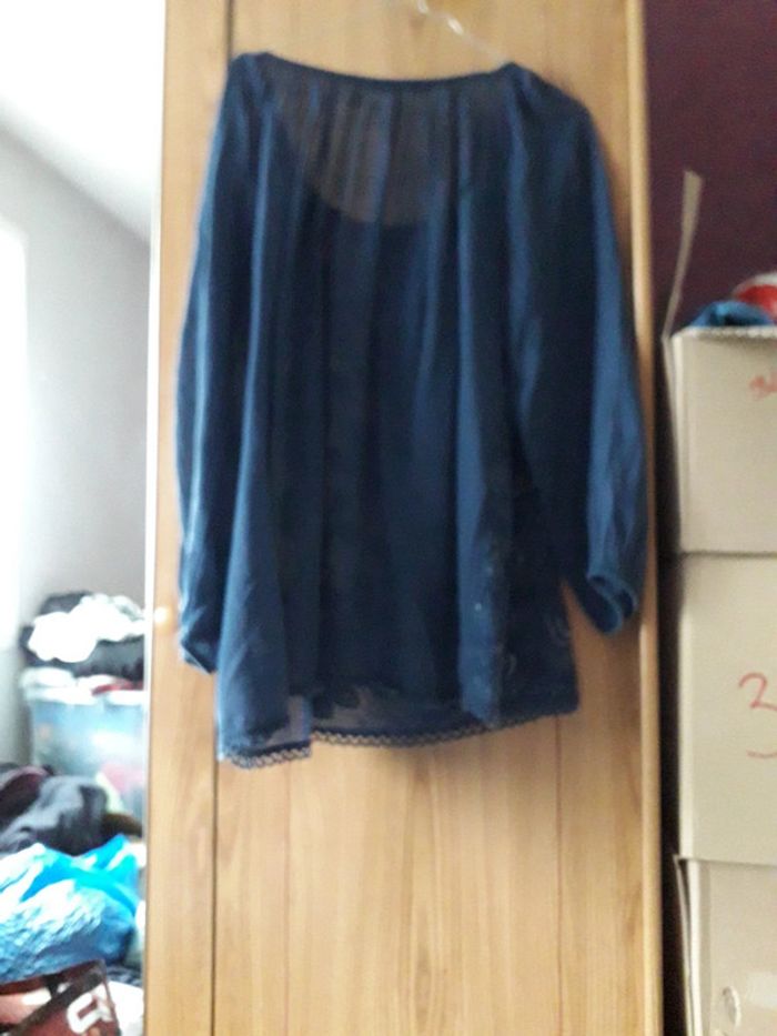 Haut Zoé valentin bleu - photo numéro 2