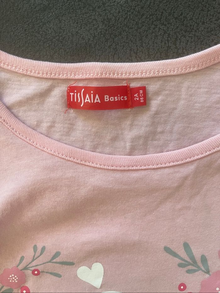 Robe de nuit  rose fille Tissaia 2 ans - photo numéro 2