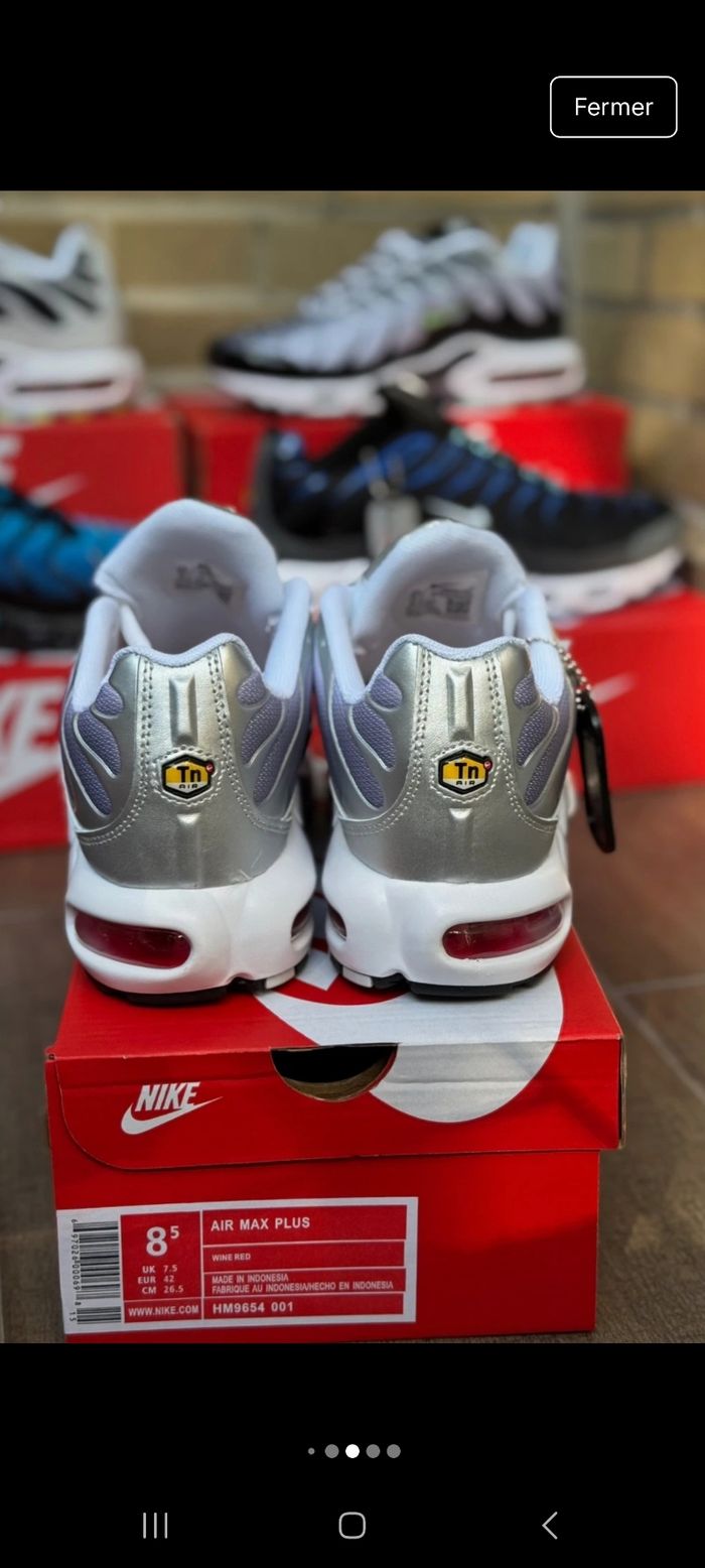 Tn nike air max plus / Wine Red - photo numéro 4