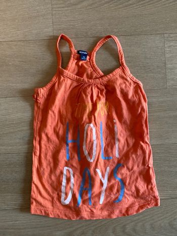 Petit débardeur Kiabi orange pour fille de 5 ans