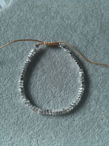 Bracelet coton et métal