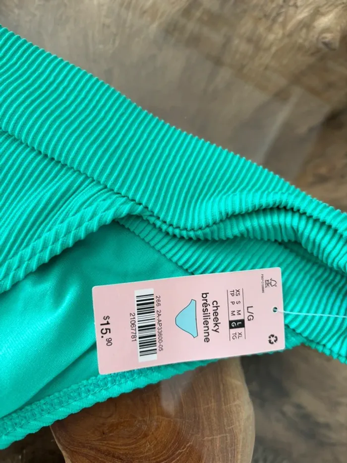 Bas de maillot de bain Ardene swim cheeky brésilienne vert - photo numéro 4