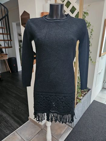 Pull tunique noir taille S