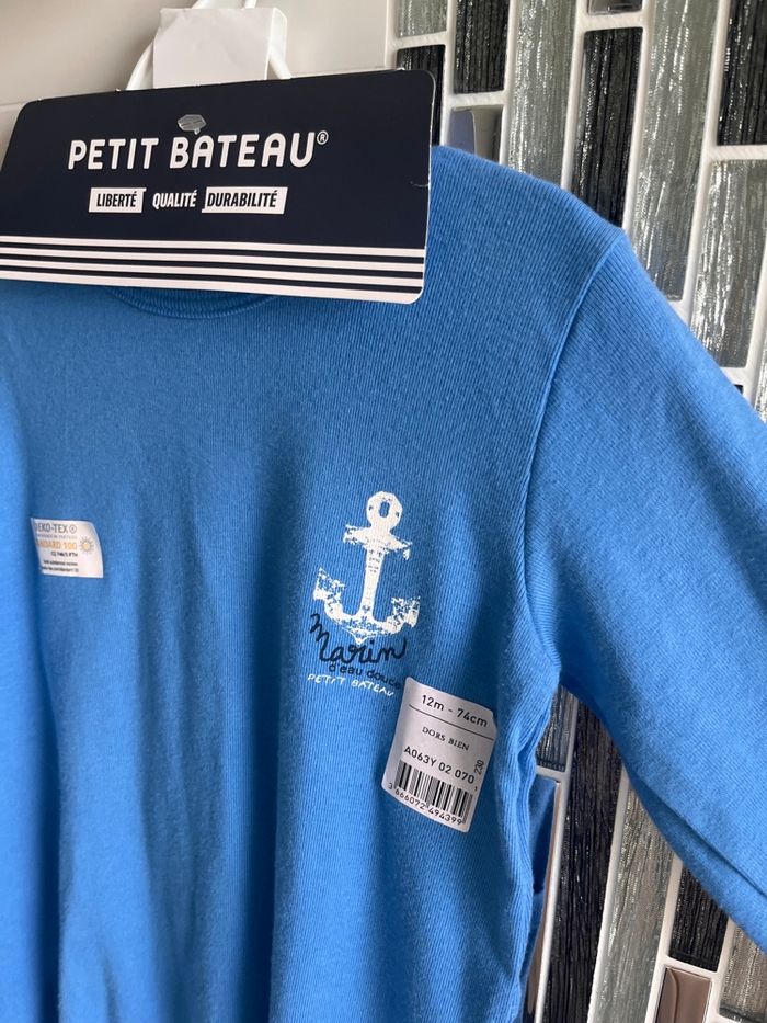 Pyjama mi-saison garçon Petit Bateau 12 mois neuf - photo numéro 2