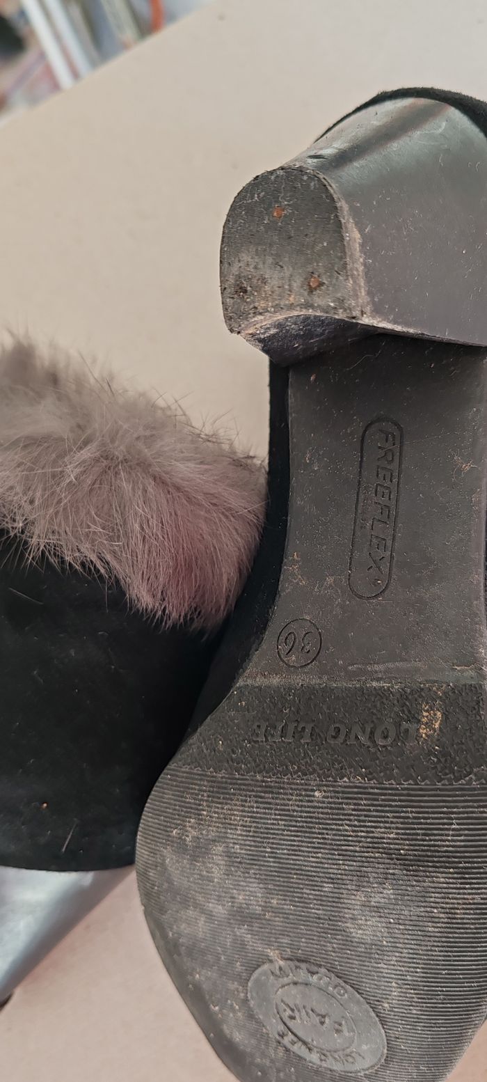 Bottines noires femme en cuir - photo numéro 6