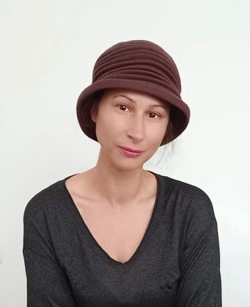 Chapeau accordéon vintage