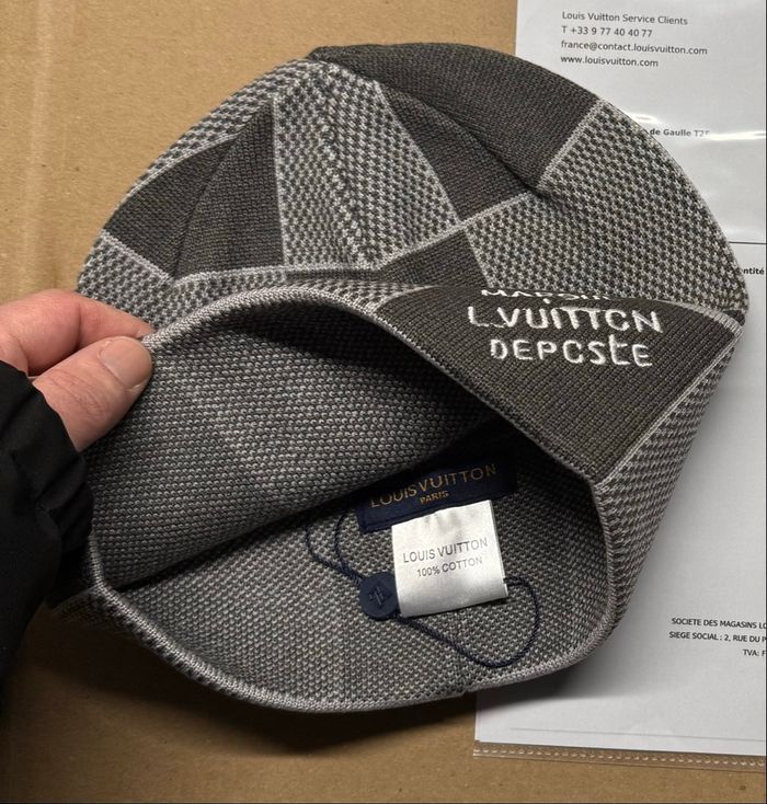 Bonnet LV gris clair - photo numéro 3