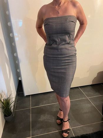 Robe bustier grise 40