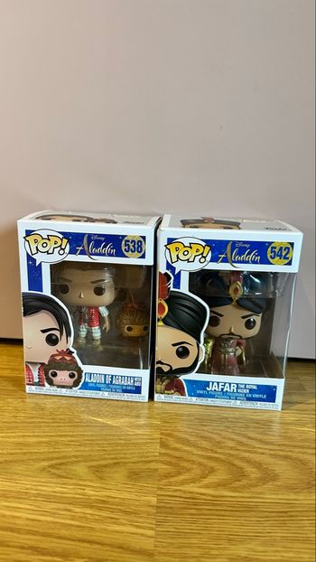 Lot de 2 Funko Pop Disney Aladdin - très bon état
