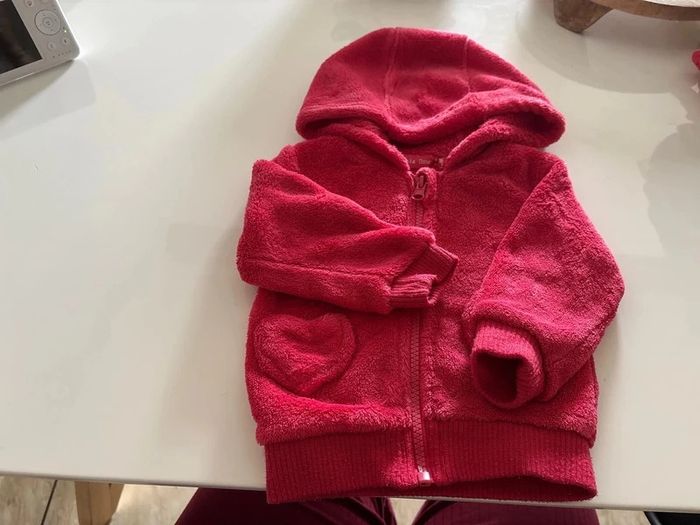 Veste polaire rose