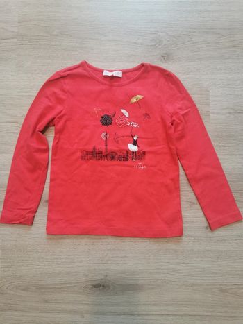 T-shirt manche longue marque Lili Gaufrette taille 6 ans