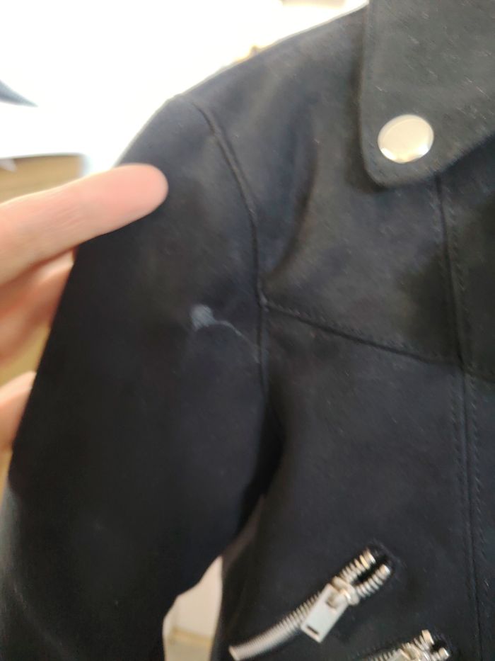 Veste noir rock zara kids 7 ans - photo numéro 5