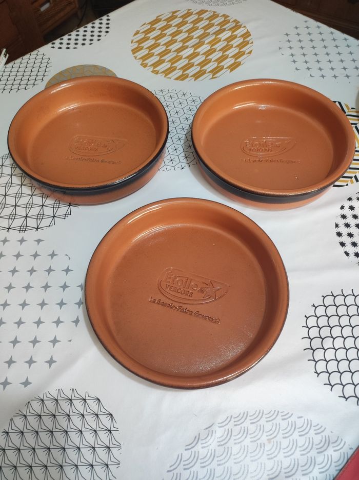 3 ramequins terre cuite Etoile du Vercors