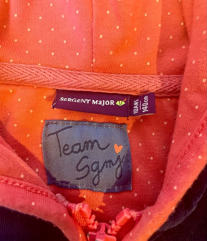 Gilet veste à capuche 10 ans sergent Major - photo numéro 2