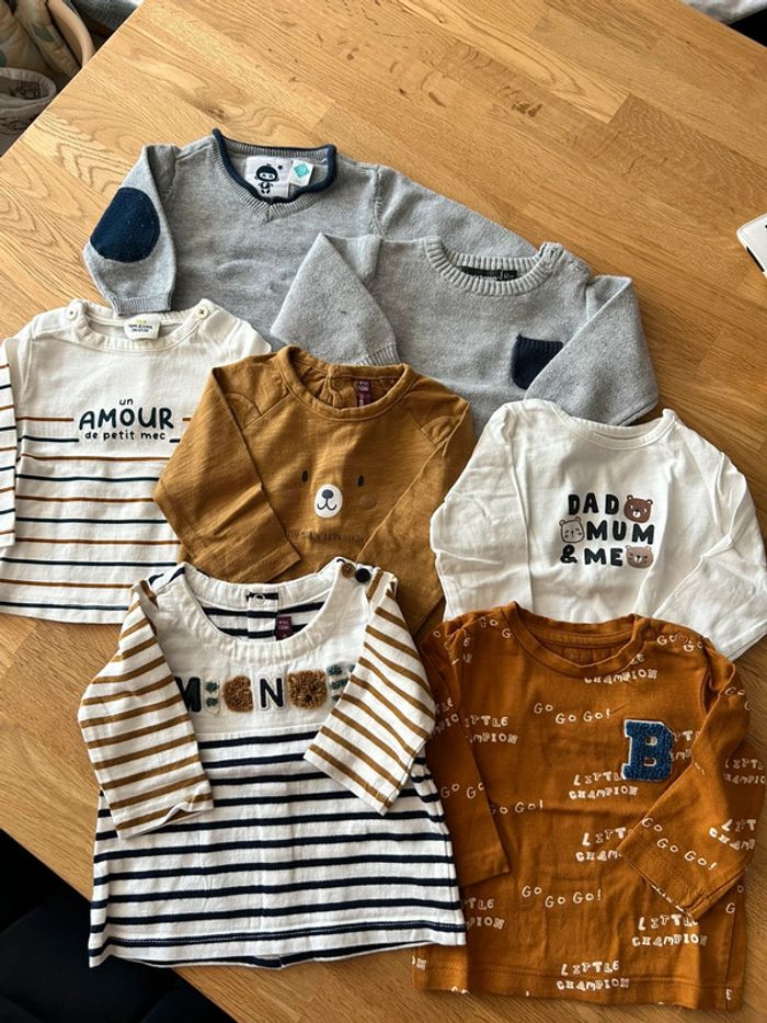 Lot tee shirt manche longues
