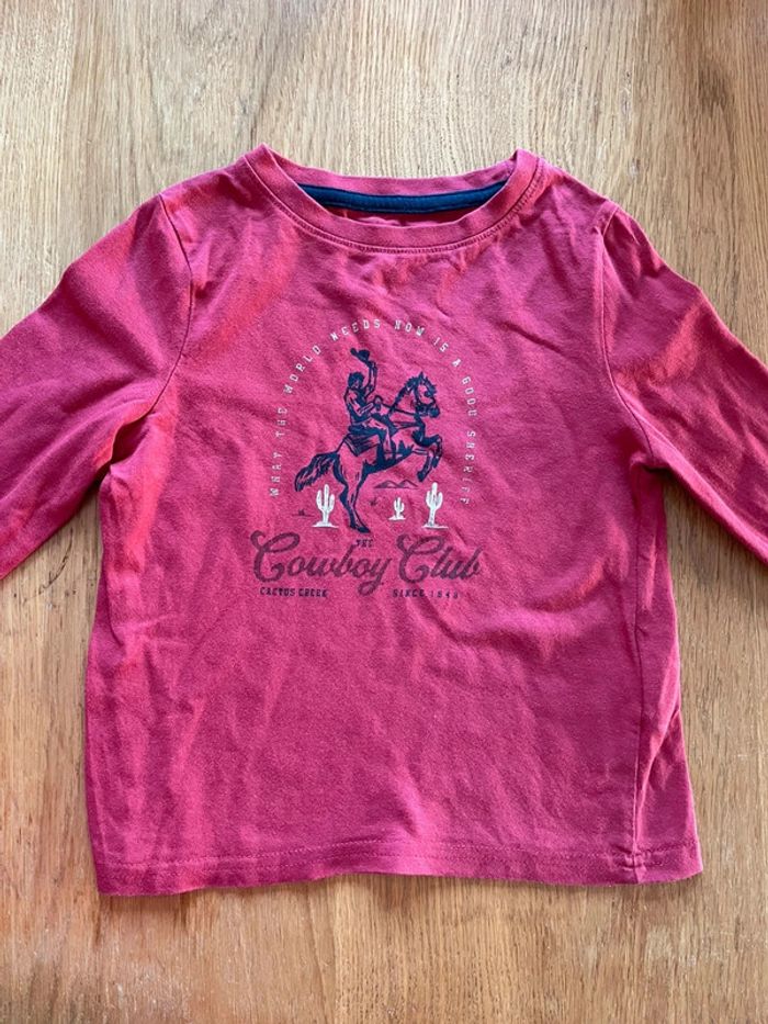 Lot 2 tshirts manches longues 3 ans - photo numéro 3