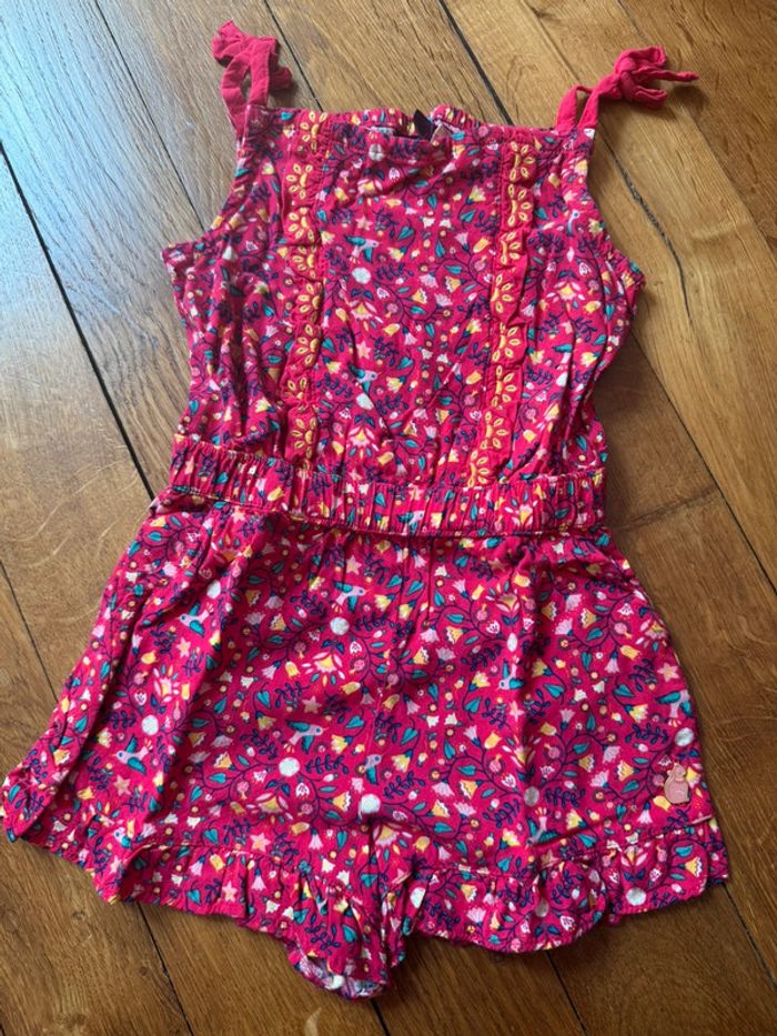 Magnifique combishort sergent-major fille 3 ans très bon état fushia