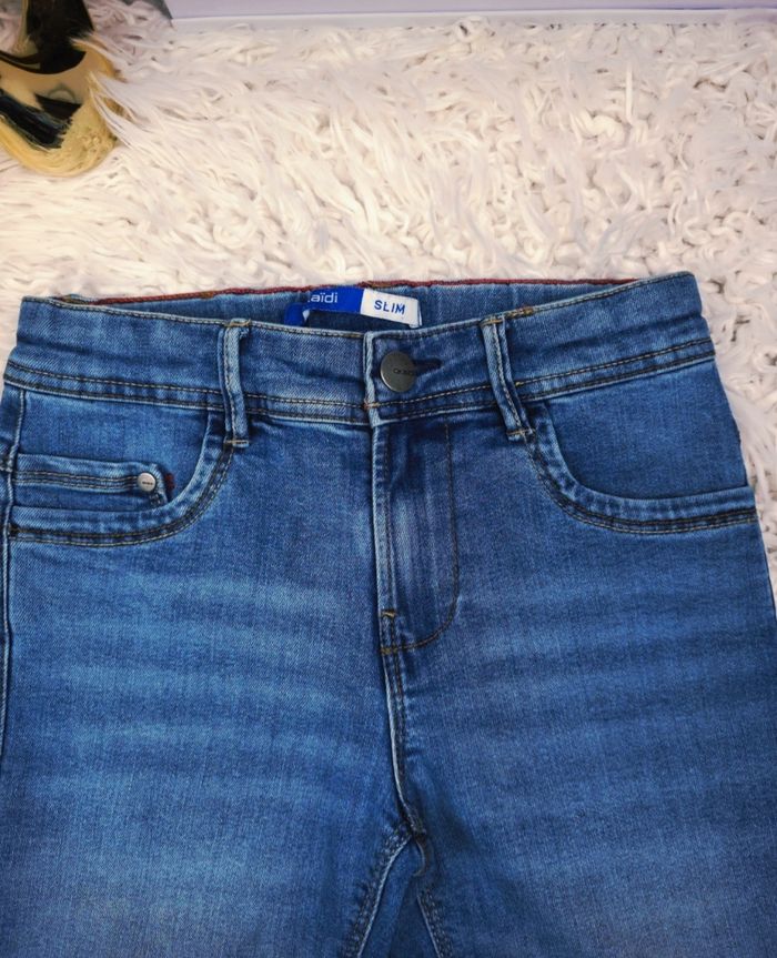 Bermuda en jean slim bleu Garçon taille 9 ans marque Okaidi 🎸 - photo numéro 4