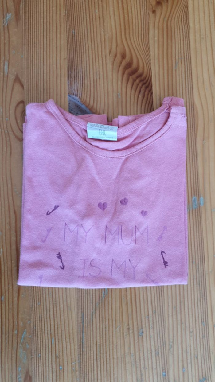 Tee-shirt message - 18 mois