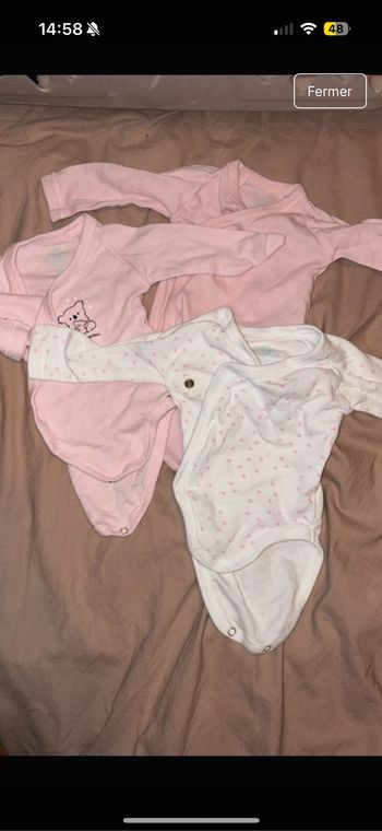 Lot bodies 1 mois
