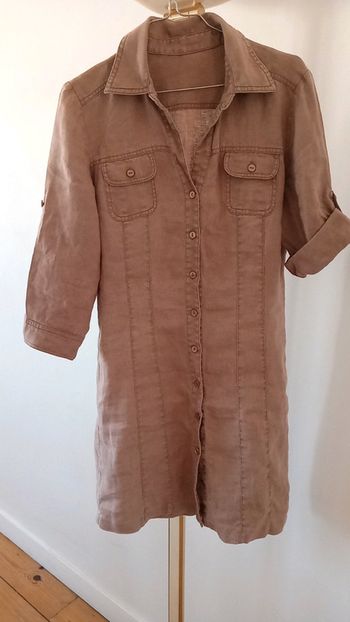 Robe boutonnée lin