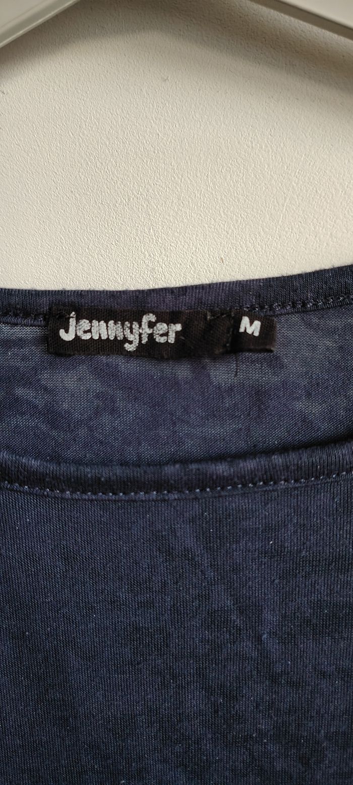 T-shirt oversize bleu marine Jennyfer “East Hampton 28” - photo numéro 2