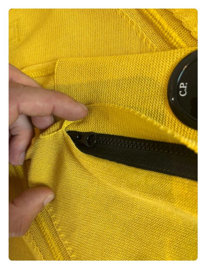 Pull C.P Company taille 48 (M) jaune moutarde - photo numéro 15