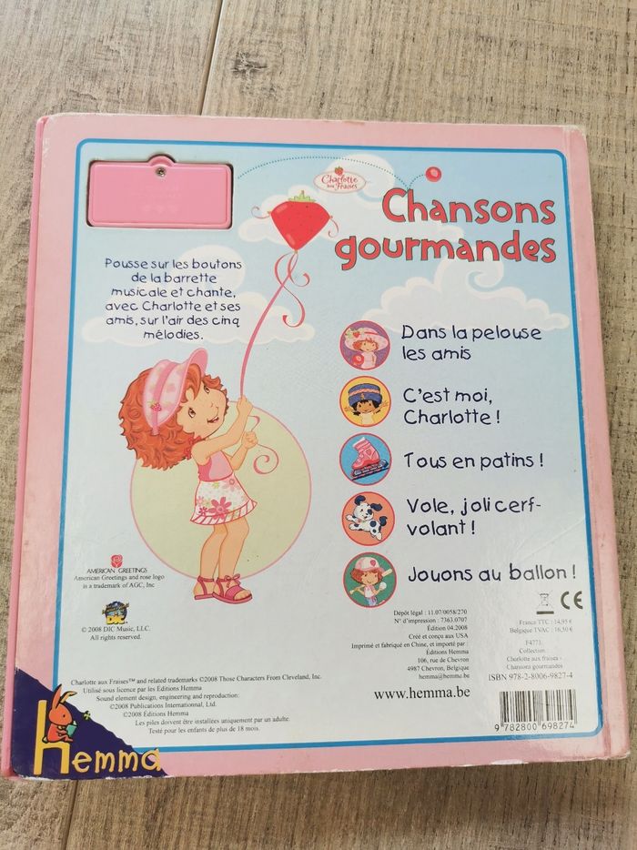 Livre musical Charlotte aux fraises - photo numéro 2
