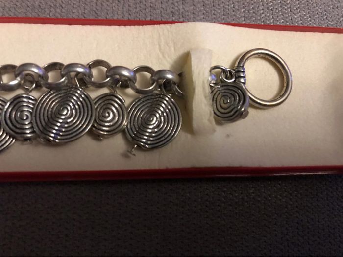 Bracelet acier fantaisie 16cm NEUF - photo numéro 4