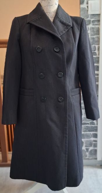 Longue veste vintage gris foncé