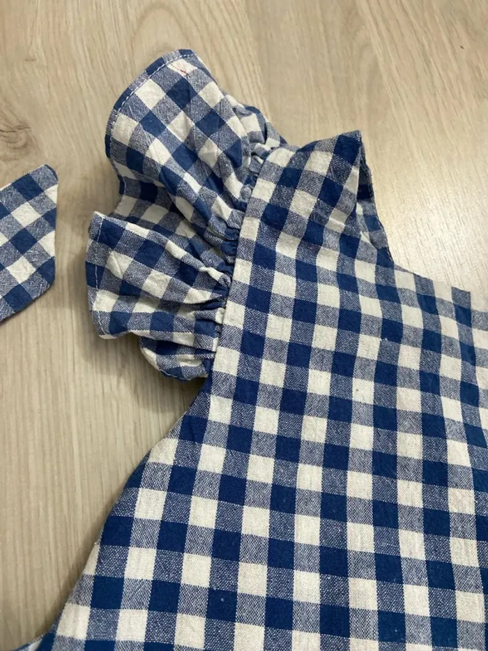 Robe à bretelles rétro, motif vichy Taille 6 ans - photo numéro 2
