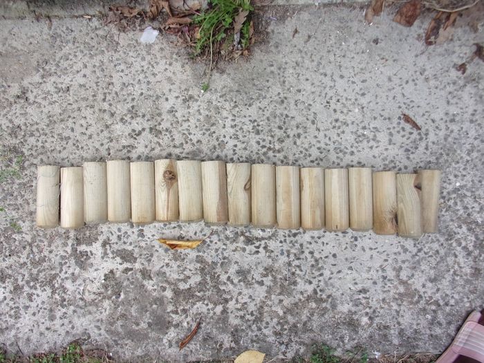 Bordure de jardin en bois