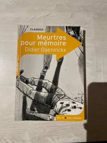 Livre « Meurtres pour mémoire » de Didier Daeninckx