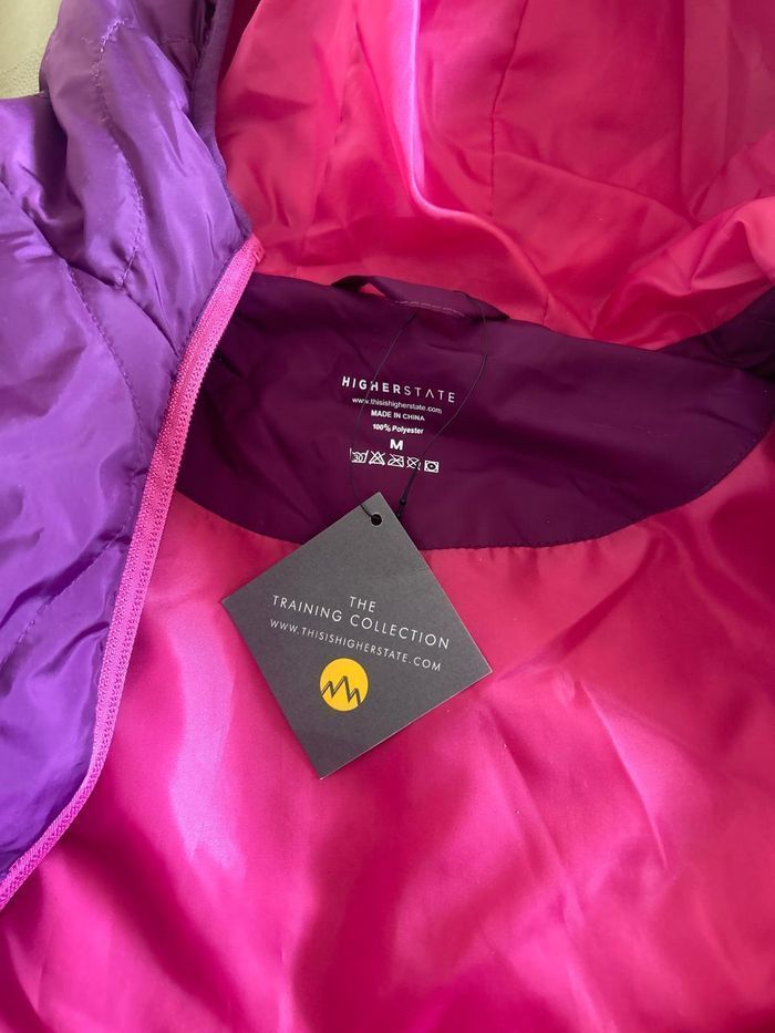 💜 Veste matelassée Higher State – Violet & rose 💜 - photo numéro 3