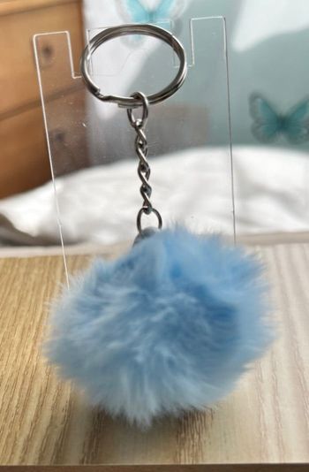 Porte clé pompon fourrure