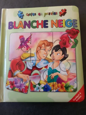 Livre puzzles Blanche neige