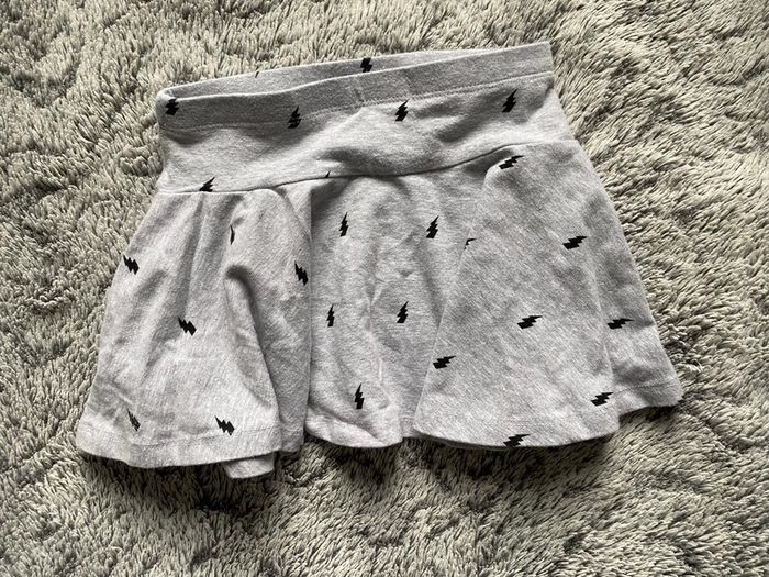 Jupe neuve grise motifs éclairs - 3 ans - photo numéro 3