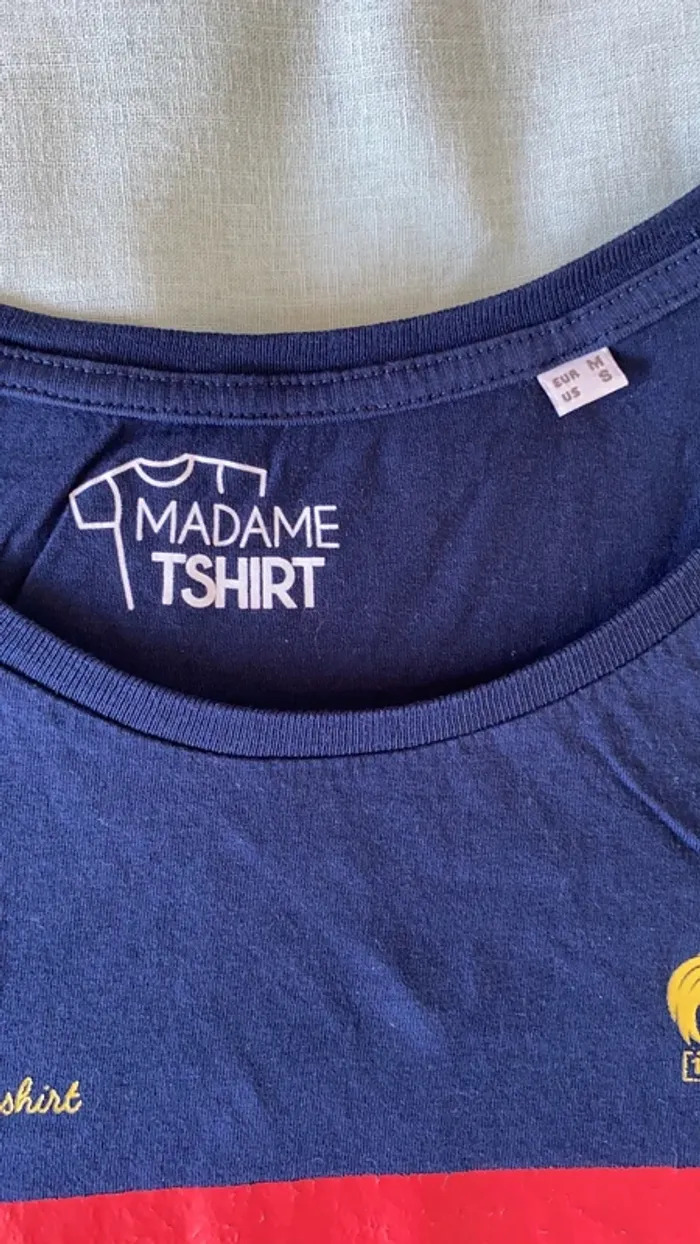 T-shirt bleu Madame T-shirt - photo numéro 4