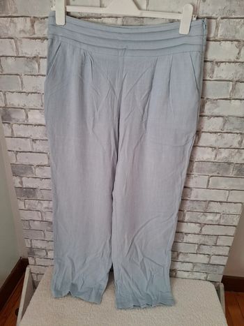 Pantalon  fluide viscose et lin Kiabi