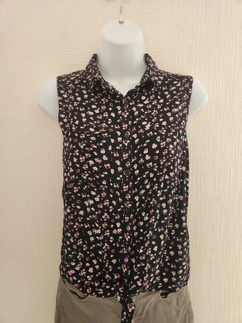 Chemisier sans manches fleuri Kiabi 12 ans